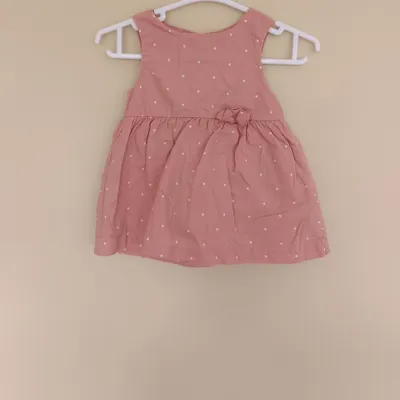 Robe rose pois blanc kiabi 1m 